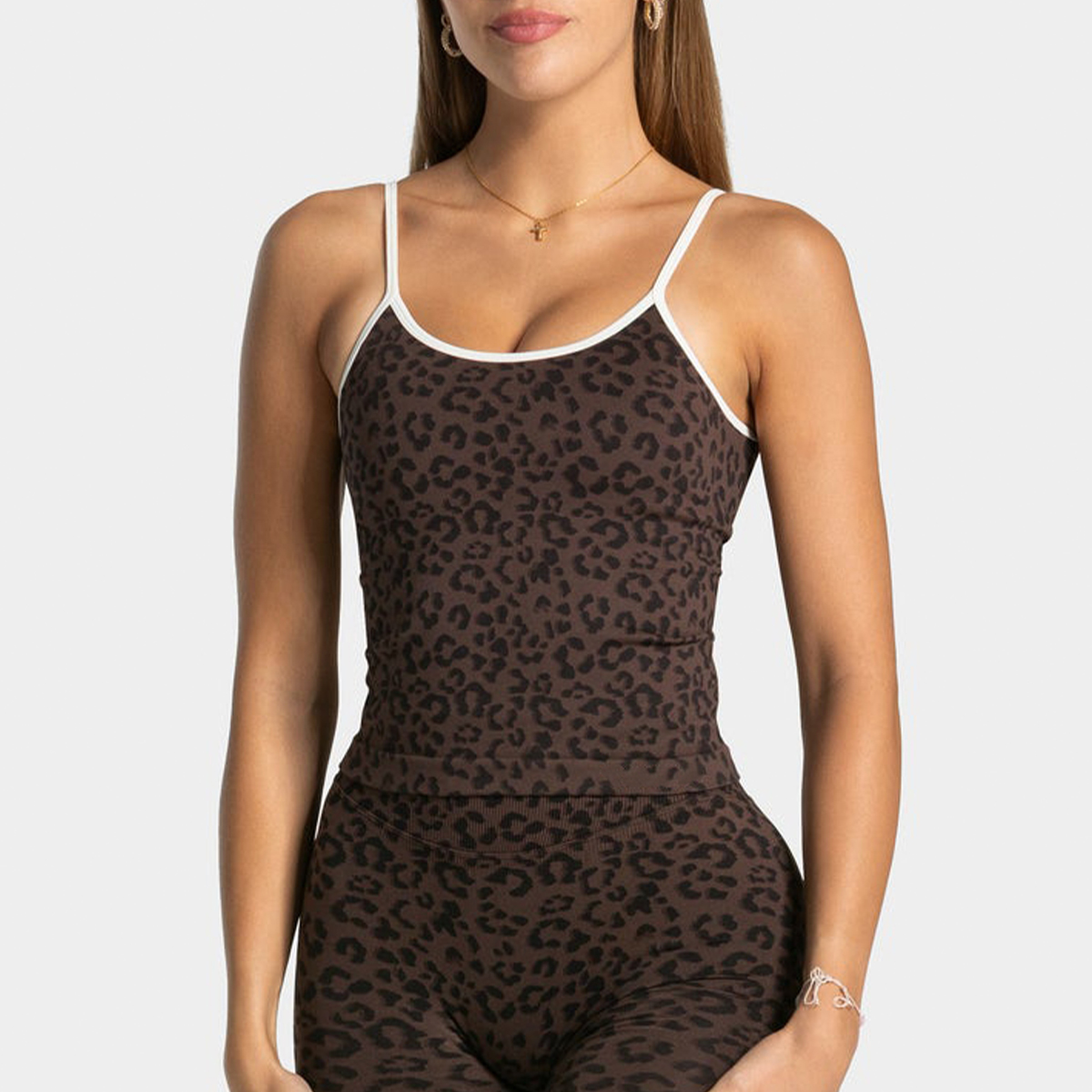 Sexy Leopard Print Yoga Tank T - Aquatic Gym avaliação e preço