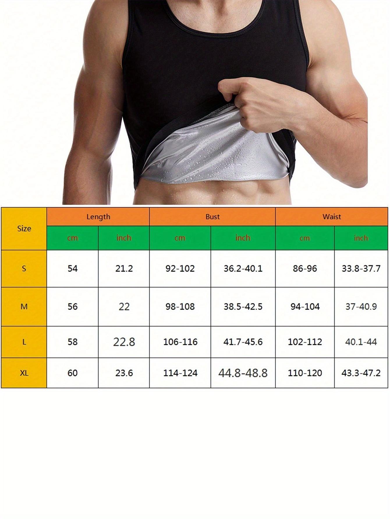 1pcs Sauna Shirt for Men, Shor - Aquatic Gym avaliação e preço