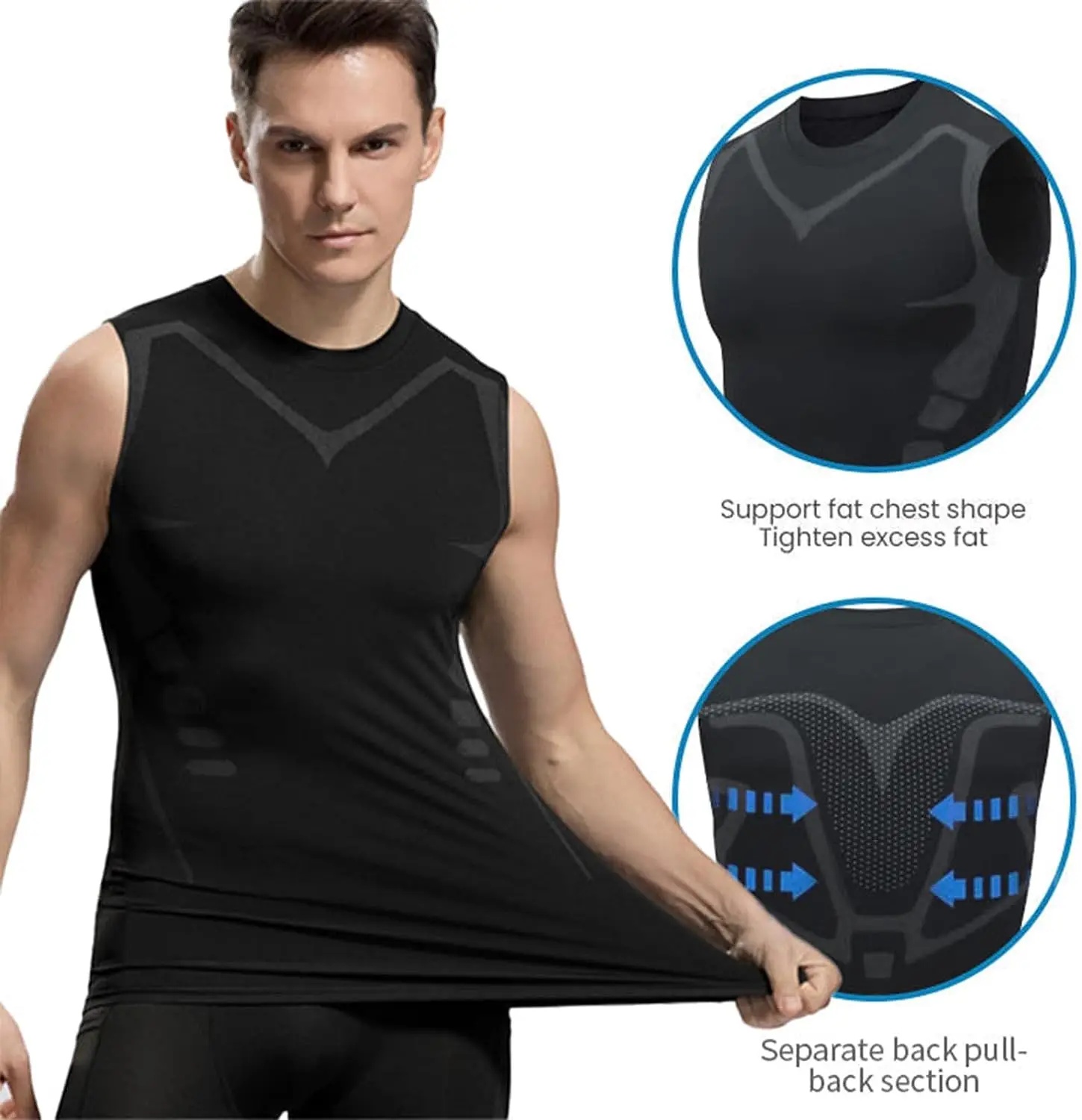 Compression Tank Top Men Gym S - Aquatic Gym avaliação e preço