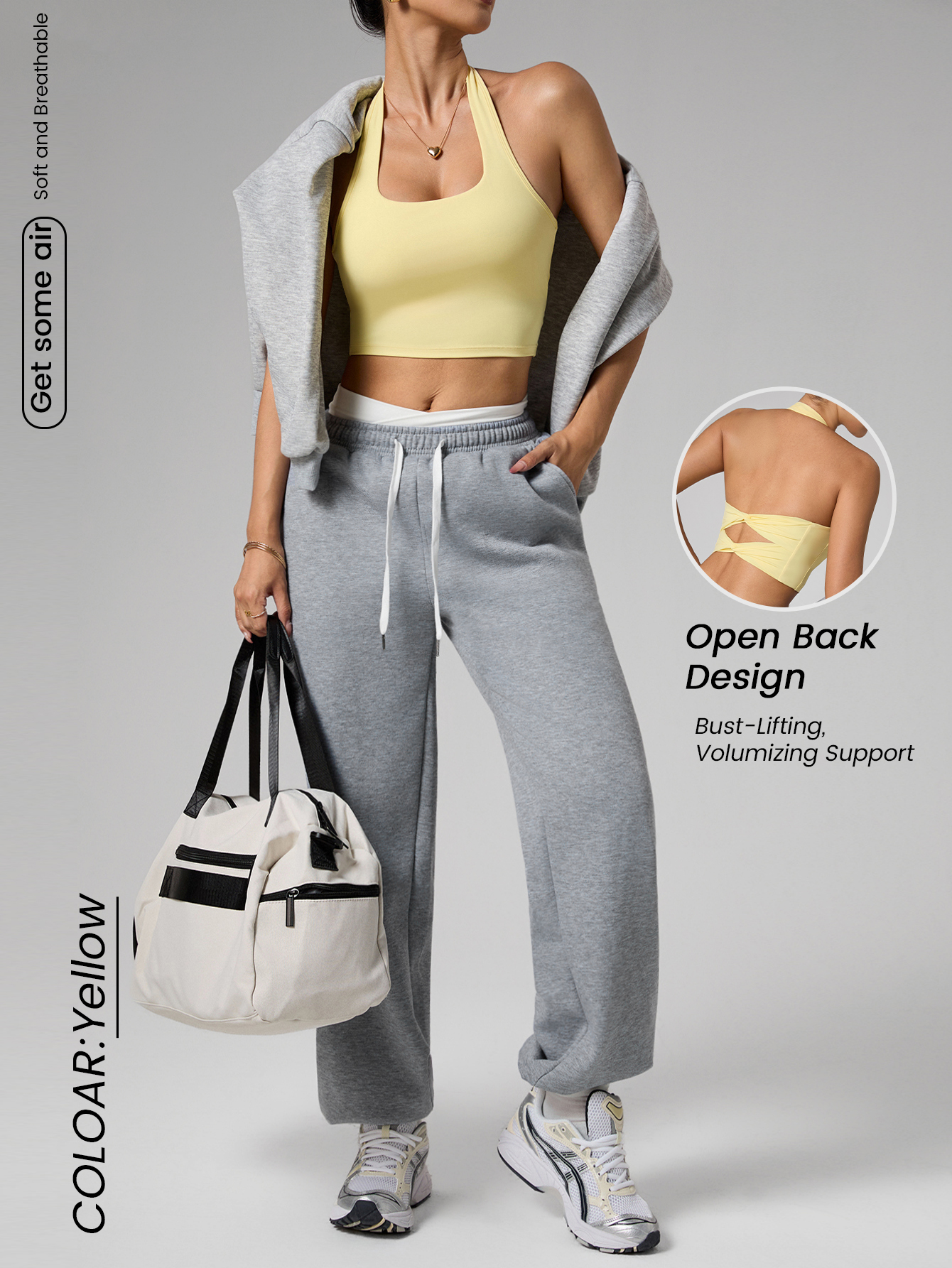 Women's Double Bowknot Halter  - Aquatic Gym avaliação e preço