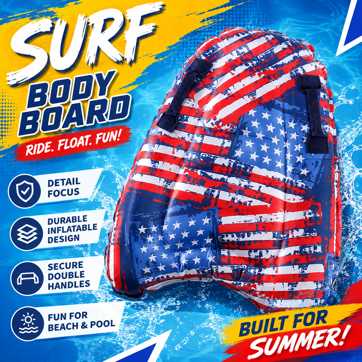 Inflatable Body Board Surfboar - Bodyboard Boogie Board avaliação e preço