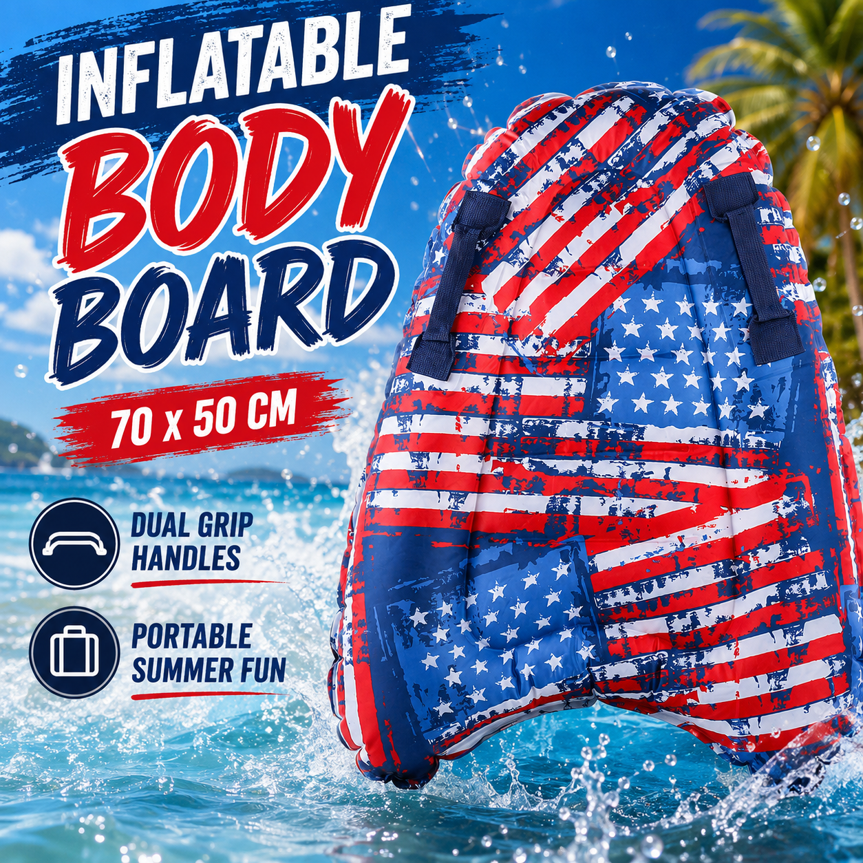 Inflatable Body Board Surfboar - Bodyboard Boogie Board avaliação e preço