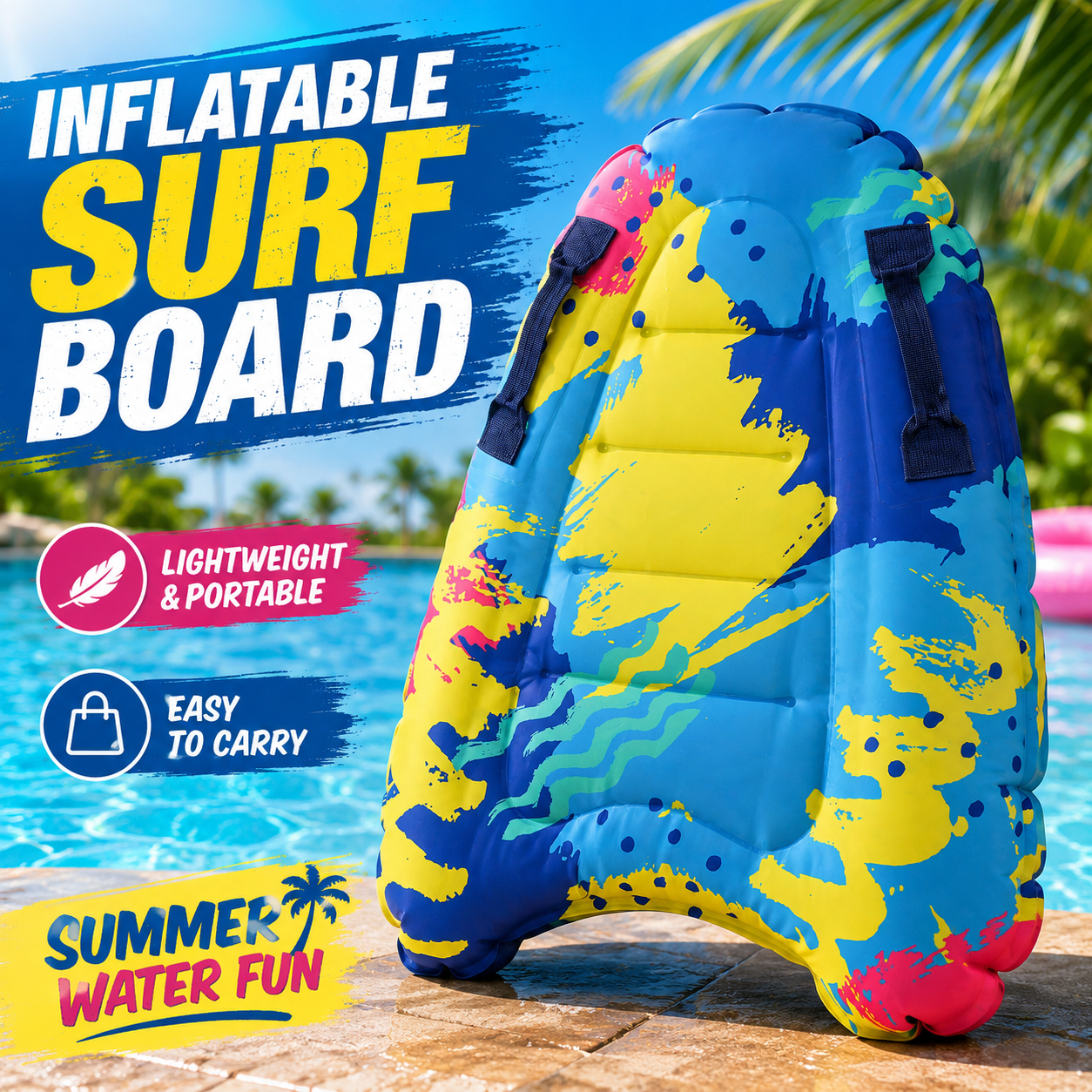 Inflatable Body Board Surfboar - Bodyboard Boogie Board avaliação e preço