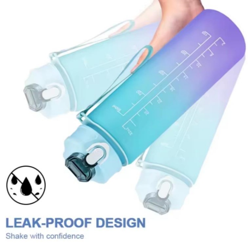 750ML Sports Water Bottle with - Aquatic Gym avaliação e preço